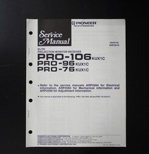 Original PIONEER PRO-106 /PRO-96 /PRO-76 Receiver Service Manual / Anleitung O18