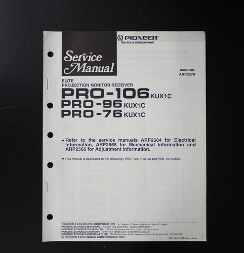 Original pioneer pro 106 - pioneer, pro-106