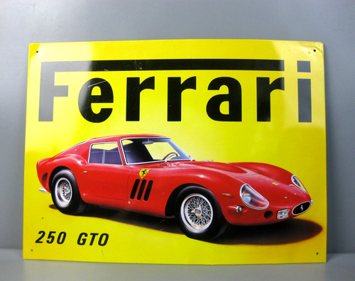 Blechschild ferrari 250 - blechschild, gto
