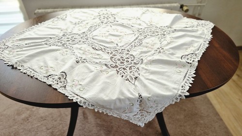 Vintage tischdecke mit - vintage,
