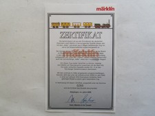 Märklin 26355 - Zertifikat für Historischer Personenzug "Der Adler" - Nr. 0266