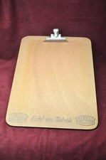 Klemmbrett Schreibbrett REVAL CIGARETTEN Echt im Tabak Holz 36.5x26.5cm ca. 1980