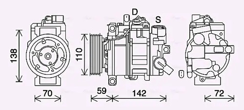 Kompressor klimaanlage 134a - klimaanlage, r
