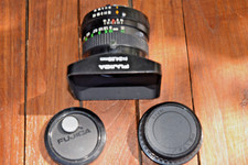 Objektiv EBC X-FUJINON-W 1:3.5 f=28mm+FUJICA Metall-Aufsteck-Gegenlichtblende 28