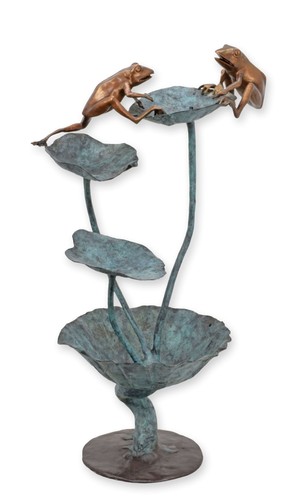 Brunnen frösche bronze - frösche, auf