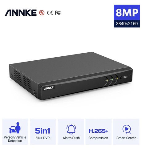 Annke 8ch dvr 8mp - dvr, 5in1