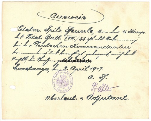Orig ausweis für - für, ordonnanz
