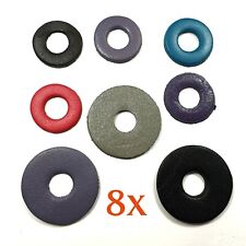 8x Wechselring Scheiben Leder Wechselschmuck Sunset Boulevard Rico Design 