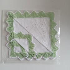 Taschentuch aus Omas Schrank Handarbeit gehäkelte Spitze