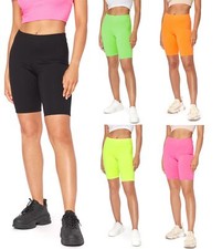 Damen Kurz Neon Leggings