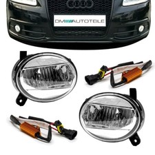 Set VOLL LED Nebelscheinwerfer Chrom passt f. Audi A4 B8 07-11 A6 4F 08-11 Q5 8R