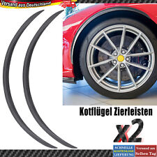 x2 Kotflügelverbreiterung Radlauf Verbreiterung,Kotflügel Zierleisten Kohlefaser