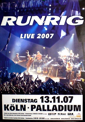 Runrig konzertplakat von - runrig,