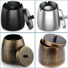 Aschenbecher Edelstahl Großer