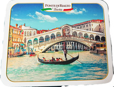 Blech Sammeldose mit Struktur Rialto Brücke Venedig