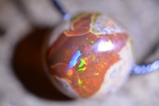 16ct 16x16x14 Highdome Choco Opal Kette Shewa Africa