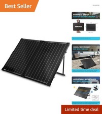 12V 100W Solarkoffer Tragbares Monokristallin Solar Set Camping Garten