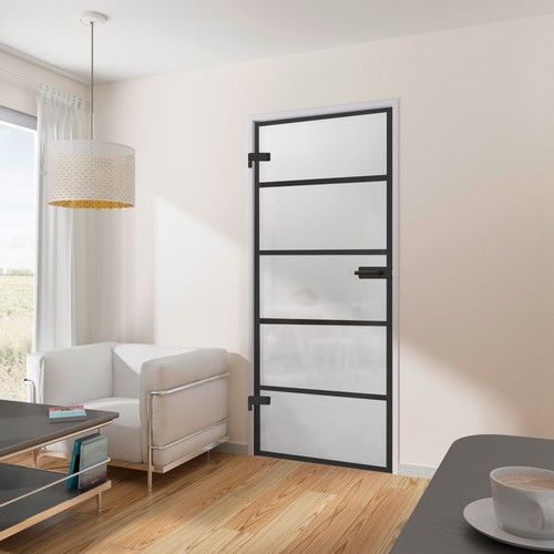 Glastür loftstyle satiniert - loftstyle,