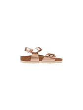 Sandalen Birkenstock Mädchen, Modell Rio Kids, Passen Eng, Rosa Farbe Met