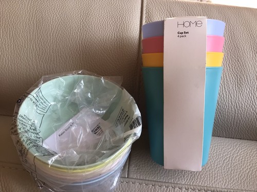 Plastikbecher 4er set - plastikbecher, &