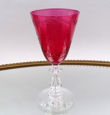 Kelchglas Kristall rubinrot