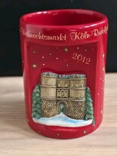 Becher Tasse Glühwein 2012 Märchen Weihnachtsmarkt Köln Rudolfplatz MOHARA TOP