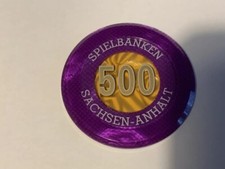 Casino Jeton original  Spielbank Chip 500 er Chip Casino Perlmutt Effekt