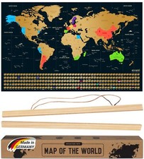 ® Weltkarte zum Rubbeln I Mit