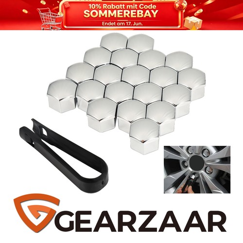 20x radmutter kappen 17mm - 20x,