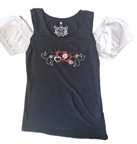 Damen trachten shirt edelweiss - damen,