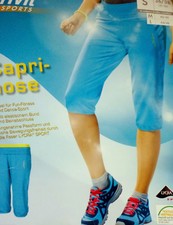 DAMEN CAPRIHOSE Freizeithose Fitnesshose Fun-Fitness und Dance-Sport S 36/38 NEU