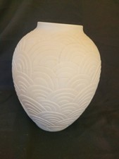 große Bisquitporzellan Vase