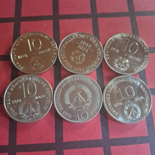 Ddr mark gedenkmünzen - ddr,