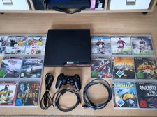 Sony PlayStation 3 PS3 Slim mit 20 Spielen u.a. NfS,Sims3, CoD + 1 Controller 