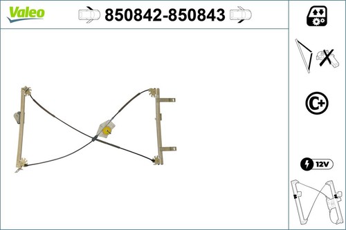 Fensterheber valeo 850842 für - fensterheber,