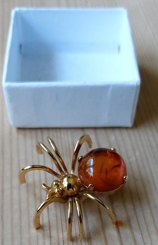 Vintage spinnenbrosche - vintage,