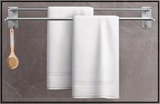 Lobux Handtuchhalter ohne Bohren aus Edelstahl Silber ca. 82 cm für Badezimmer