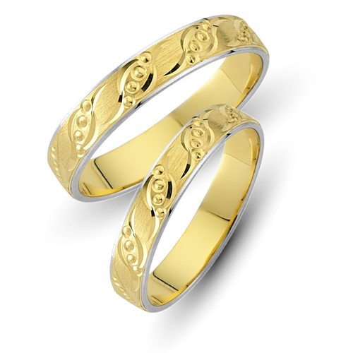 Paar trauringe 333 - 1, gold
