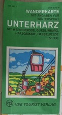 Wanderkarte Unterharz 1:50 000