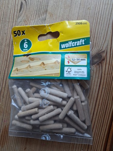 Langholzdübel wolfcraft 6 - Ø,