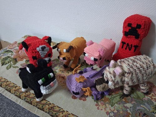 Amigurumi minecraft set - minecraft,