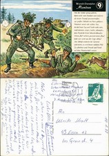 Bundeswehr Scherzkarte "Wunsch-Dienstplan Manöver" (Nr. 9) 1977