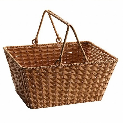 Rattan einkaufskorb geflochten - einkaufskorb,
