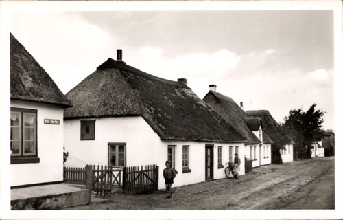 Büsum partie der alten - ak,
