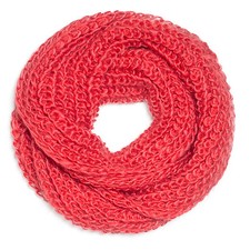 Strickschal Rundschal Unifarben weicher Schal Grobstrick Muster Loop Unisex Neu