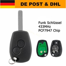 Funk Schlüssel Fernbedienung für Renault Twingo Clio III Kangoo II Trafic Modus