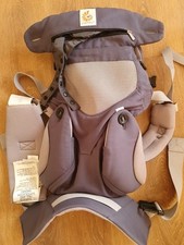 Ergobaby 360 Cool Air blau-grau gut erhalten mit Neugeboreneneinsatz 