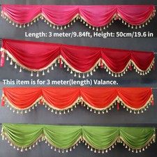 3 Meter Seidig Quasten Vorhang