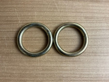 2 Stück Rundringe Messing O-Ringe Ø 4,5 cm