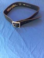 Vintage Wrangler Gürtel Echt Leder in Schwarz 70 cm.Unisex für Sie und Ihn ?